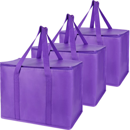 GetUSCart- Bodaon 3-Pack Insulated Grocery Bags for Food Transport