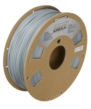 Picture of OVERTURE Super PLA + Filament 1.75mm, 3D Printer Filament, 1kg Filament (2.2lbs), Dimensional Accuracy 99% Probability +/- 0.03 mm, Fit Most FDM Printer (Light Gray)