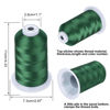 Picture of Simthread Embroidery Thread Holly Green S041 5500 Yards, 40wt 100% Polyester for Brother, Babylock, Janome, Singer, Pfaff, Husqvarna, Bernina Machine