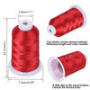 Picture of Simthread Embroidery Thread Raspberry S080 5500 Yards, 40wt 100% Polyester for Brother, Babylock, Janome, Singer, Pfaff, Husqvarna, Bernina Machine