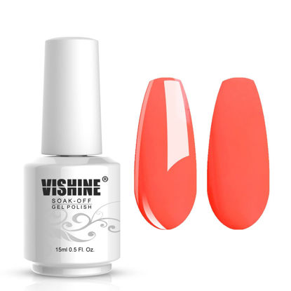 Picture of Vishine Soak Off UV LED Gel Polish Lacquer Nail Art Manicure Varnish Apricot Pink(1618)