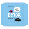 Picture of FACETORY Let's Talk, Detox Purifying Sheet Mask with Charcoal and Volcanic Ash - Soft, Form-Fitting Facial Mask, For All Skin Types - Detoxifying, Soothing, and Purifying (Pack of 5)