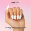 Picture of Glamnetic Press On Nails - Angel | Opaque White Short Almond Nails, Reusable | 12 Sizes - 24 Nail Kit