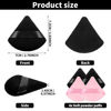 Picture of Sibba 2 Pieces Triangle Powder Puffs Face Cosmetic Powder Puff Washable Reusable Soft Plush Powder Sponge Makeup Foundation Sponge for Face Body Loose Powder Wet Dry Makeup Tool (4Pcs Black&Pink)