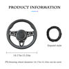 Picture of Car Steering Wheel Cover, 15" Soft Velvet Breathable Elastic Stretch Without Inner Ring, Short Faux Car Accessories Steering Wheel Protector for Women Men (FJJ-Red)