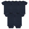 Picture of Gerber Baby 5-Pack Solid Onesies Bodysuits, Navy, 3-6 Months