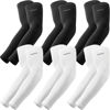 Picture of YQXCC 6 Pairs UV Sun Protection Arm Sleeves - Tattoo Cover Up - UPF 50 Sports Compression Cooling Sleeve for Men & Women