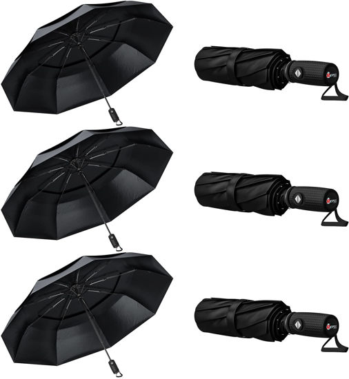 Picture of Repel Umbrella The Original Portable Travel Umbrella - Umbrellas for Rain Windproof, Strong Compact Umbrella for Wind and Rain, Perfect Car Umbrella, Backpack, and On-the-Go