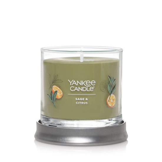 Picture of Yankee Candle Sage & Citrus Scented, Signature 4.3oz Small Tumbler Single Wick Candle, Over 20 Hours of Burn Time