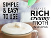 Picture of Zulay Powerful Milk Frother Handheld Foam Maker for Lattes - Whisk Drink Mixer for Coffee, Mini Foamer for Cappuccino, Frappe, Matcha, Hot Chocolate by Milk Boss (Ocean Spray)