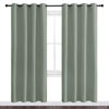 Picture of NICETOWN Greyish Green Blackout Curtains 78" Long for Office, Dining Room, Guest Room, Sound Reducing Heat and Cold Block Curtain Panels for Modern Room Decorative (55" Wide, 2 Pieces)