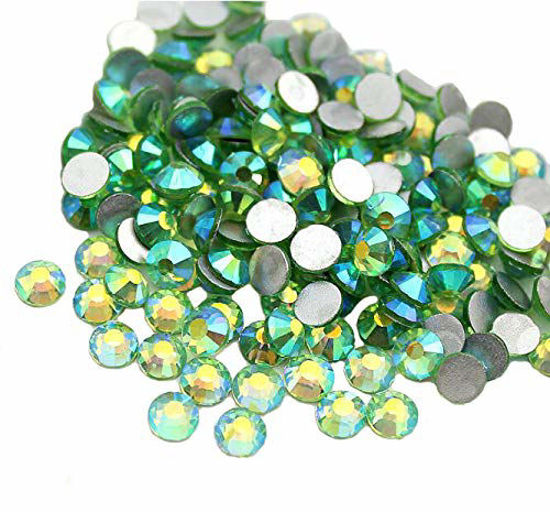 Picture of Jollin Glue Fix Crystal AB Flatback Rhinestones (ss16 576pcs, Light-Green AB)