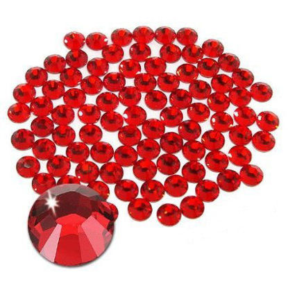 Picture of Jollin Glue Fix Flatback Rhinestones Glass Diamantes Gems for Nail Art (ss12 1440pcs, Siam)