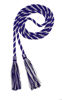 Picture of Graduation Honor Cord - Purple/White - Every School Color Available - Made in USA - by Tassel Depot