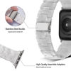 Picture of HOPO Compatible With Apple Watch Band 38mm 40mm 42mm 44mm Thin Light Resin Strap Bracelet With Stainless Steel Buckle Replacement For iWatch Series 8 7 6 5 4 3 2 1 SE (Pearl White/Silver,38/40/41mm)