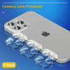 Picture of UniqueMe [3 Pack] Camera Lens Protector Compatible with iPhone 13 Pro 6.1" / 13 Pro Max 6.7" Tempered Glass,[Case Friendly][New version][Scratch-Resistant][Easy Installation] - Sliver Circle