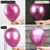 Picture of PartyWoo Metallic Pink Balloons, 50 pcs 12 Inch Metallic Magenta Balloons, Magenta Metallic Balloons, Latex Balloons, Metallic Balloons for Wedding Decorations, Birthday Decorations, Party Decorations