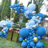 Picture of JOYYPOP Blue Balloons 110 Pcs Blue Balloon Garland Kit Different Sizes 5 10 12 18 Inch Royal Blue Balloons for Baby Shower Birthday Party Decorations