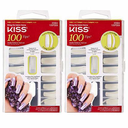 Picture of KISS 100 Tips Curve Overlap Long Length (2 Pack) 100PS08