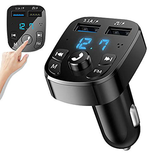 Bluetooth Car Adapter Cigarette Lighter Hands Free Car Kit Audio MP3 M