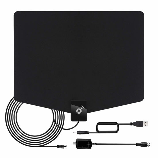 Picture of TV Antenna,Amplified HD Indoor Digital HDTV Antenna 200+Miles Range Antenna, Support 4K 1080p and All TVs,13.2ft Coaxial Cable, All Old Tv for Local Channels