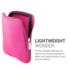 Picture of kwmobile Neoprene e-Reader Pouch Size 6,8-7" eReader - Universal eBook Sleeve Case with Zipper, Wrist Strap - Neon Pink