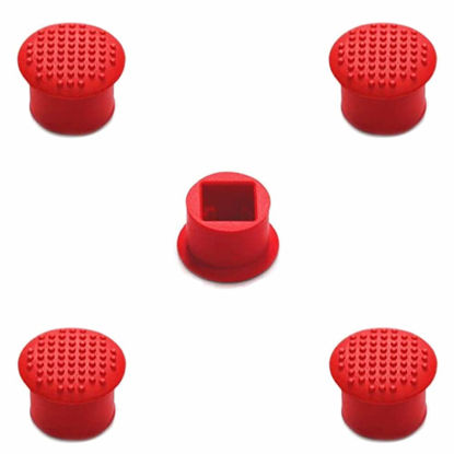 Picture of MMOBIEL 5 PCS Rubber TrackPoint Keyboard Mouse Red Cap with Soft Dome and Rim Laptop Pointer for Lenovo ThinkPad X / T / E / / L / P / Yoga Series