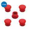 Picture of MMOBIEL 5 PCS Rubber TrackPoint Keyboard Mouse Red Cap with Soft Dome and Rim Laptop Pointer for Lenovo ThinkPad X / T / E / / L / P / Yoga Series