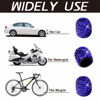 Picture of JUSTTOP 4 Pack Handmade Crystal Rhinestone Car Tire Valve Stem Caps, Car Wheel Tire Valve, Attractive Dustproof Bling Car Accessories, Universal for Cars, Trucks and Motorcycles-Deep Blue