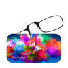 Picture of ThinOptics Universal Pod Case + Rectangular Reading Glasses, Color Explosion, 44mm + 1