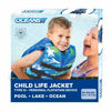 Picture of Oceans7 US Coast Guard-Approved, Type III - Kids Life Jacket - Personal Flotation Device with Comfortable Flex-Form-Fit Open-Sided Design - Blue/White