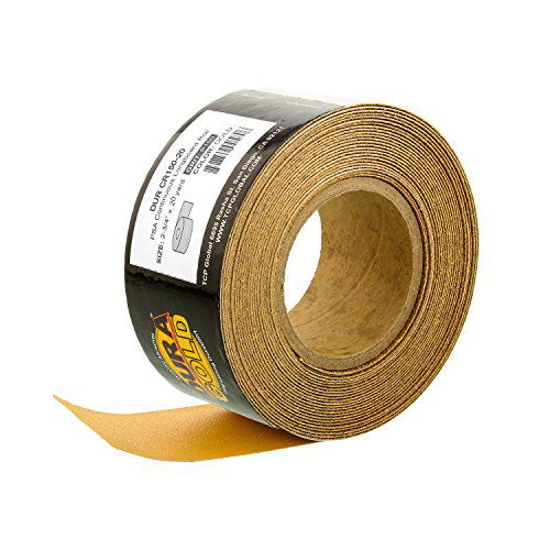 Picture of Dura-Gold Premium 150 Grit Gold PSA Longboard Sandpaper 20 Yard Long Continuous Roll, 2-3/4" Wide - Self Adhesive Stickyback Sandpaper for Automotive, Woodworking Air File Sanders, Hand Sanding Blocks