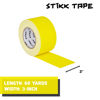 Picture of 3" x 60 Yard 55 Meter Yellow Gaffers Tape No Residue Cloth Matte Finish