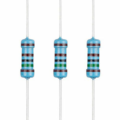 Picture of EDGELEC 100pcs 1.5K ohm Resistor 1/2w (0.5Watt) ±1% Tolerance Metal Film Fixed Resistor, Multiple Values of Resistance Optional