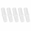 Picture of Quickun Plastic Hose Barb Fitting, 5/16" x 5/16" Barbed Splicer Mender Joint Adapter Union Fitting ( Pack of 5 )