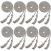 Picture of Trounistro 8 Pieces Graduation Cords Yarn Honor Cords with Tassel for College Graduation Students (Gray)