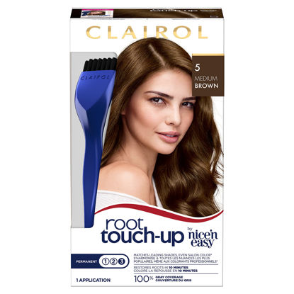 Picture of Clairol Root Touch-Up by Nice'n Easy Permanent Hair Dye, 5 Medium Brown Hair Color, Pack of 1