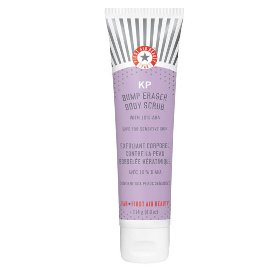 Picture of First Aid Beauty KP Bump Eraser Body Scrub Exfoliant for Keratosis Pilaris with 10% AHA 4 oz.