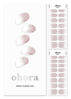 Picture of ohora Semi Cured Gel Nail Strips (N Basic Nails No.3) - Works with Any Nail Lamps, Salon-Quality, Long Lasting, Easy to Apply & Remove - Includes 2 Prep Pads, Nail File & Wooden Stick - Pink