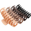 Picture of TOCESS Big/Large Hair Claw Clips for Women Thin Thick Curly Hair 90's Strong Hold 4.33 Inch Nonslip Neutral Matte Hair Clips (4 Pcs)