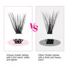 Picture of FADLASH Lash Clusters Extensions Individual Lashes Natural Soft 120pcs 40D D Cur Natural Long Black Faux Mink Volume Lash Extensions Reusable Artificial Eyelashes (40D-0.07-D, 14mm)