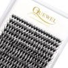 Picture of QUEWEL Cluster Lashes 240Pcs Individual Lashes 40D 0.07D Curl Mix8-14mm Lash Extensions Clusters Lashes Soft&Natural False Eyelashes Individual DIY Eyelash Extension at Home(40D 0.07D MIX8-14)