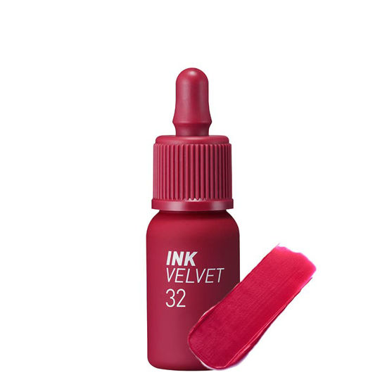 Picture of Peripera Ink the Velvet Lip Tint, High Pigment Color, Longwear, Weightless, Not Animal Tested, Gluten-Free, Paraben-Free (032 FUCHSIA RED)