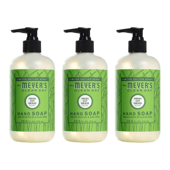 Picture of Mrs. Meyer's Fresh Cut Grass Liquid Hand Soap, 12.5 FL OZ (Pack of 3)