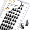 Picture of Lash Clusters B61 D Curl 8-16MIX DIY Lash Extensions 72 Clusters Lashes D Curl B&Q LASH Wispy Volume Lashes Eyelash Clusters Extensions Individual Lashes Cluster DIY at Home (B61,D-8-16MIX)