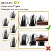 Picture of Lash Clusters B61 D Curl 8-16MIX DIY Lash Extensions 72 Clusters Lashes D Curl B&Q LASH Wispy Volume Lashes Eyelash Clusters Extensions Individual Lashes Cluster DIY at Home (B61,D-8-16MIX)