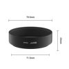 Picture of SIOTI 72mm Lens Hood, Matte Treatment Inside, Aluminum Material, Compatible with All Camera Lens S/C/N/F/O/P etc.(72mm)