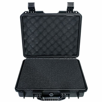 Picture of AxiGear Waterproof Hard Case with DIY Customizable Foam Insert - 14 x 12 x 4in