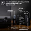 Picture of Big Fudge Professional Series Vinyl Record Cleaning Kit - 5-in-1- Includes Velvet Vinyl Cleaner Brush, Cleaning Fluid, Stylus Gel, Brush for Velvet, Padded Storage Case