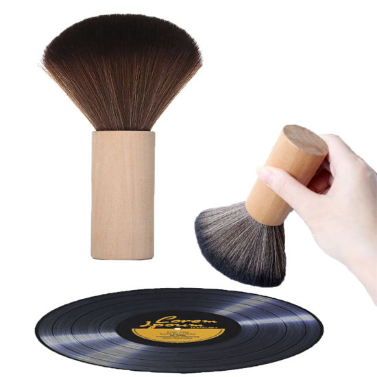 Picture of Turntable Vinyl Records Cleaner, Anti-Static Dust Cleaning Record Brush for Vinyl Albums LP CD Cartridge(1 Pcs)